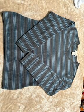 Vintage 90s Y2K Cherokee Striped V-Neck Knit Sweater XL